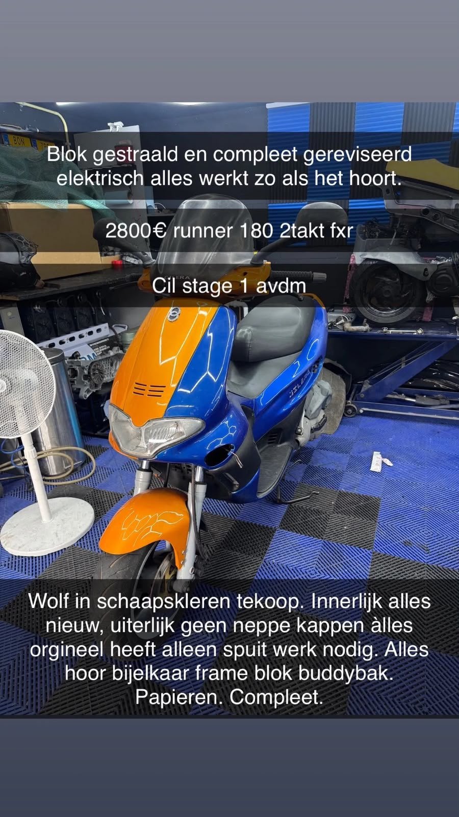Gilera runner 172 cc top staat, Fietsen en Brommers, Scooters | Piaggio, Ophalen, Zo goed als nieuw, Overige modellen