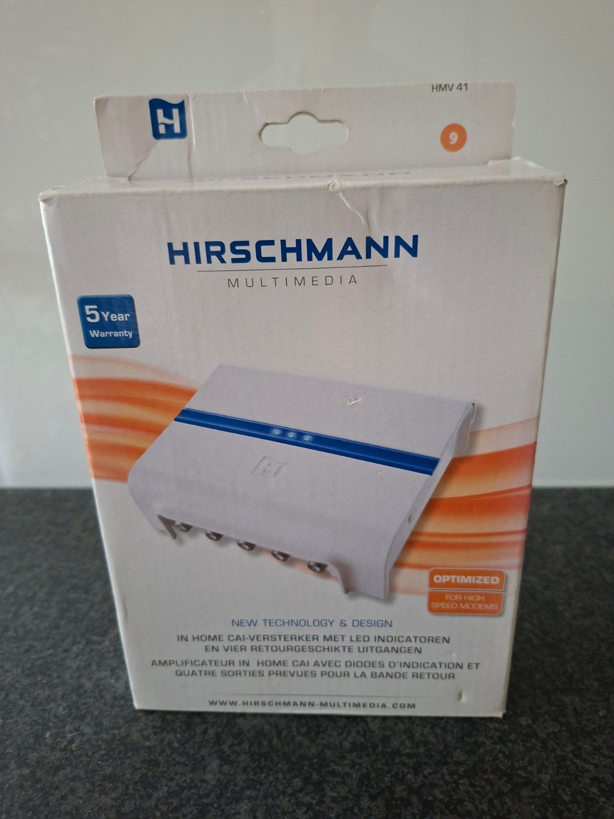 Hirschmann Multimedia HMV 41 CAI-versterker, Ophalen of Verzenden, Nieuw, Minder dan 2 meter, Overige kabels