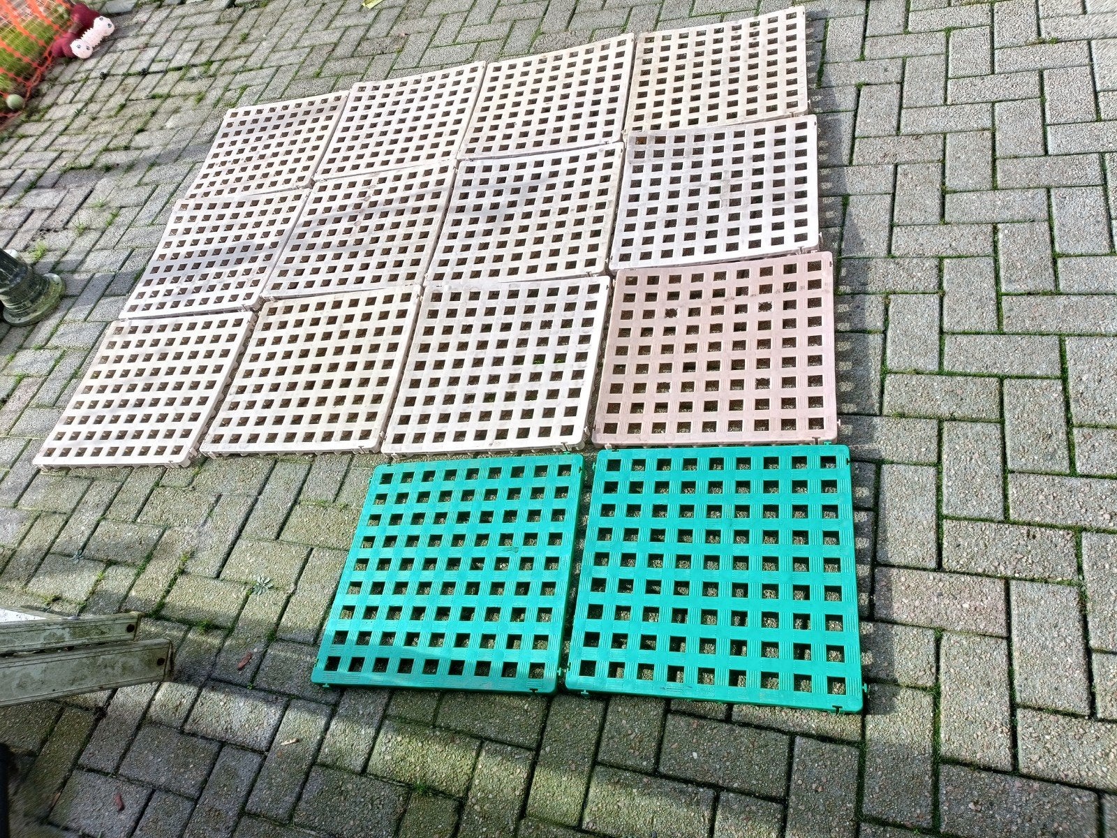 kunststof vlonder tegels, Tuin en Terras, Ophalen, Kunststof