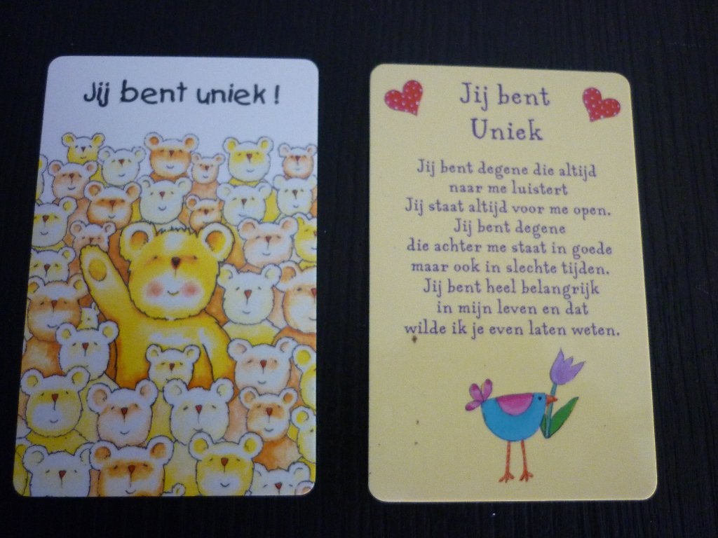 Pasje  met tekst / wenskaart Uniek / kaartje - NIEUW !!!, Ophalen of Verzenden, Nieuw