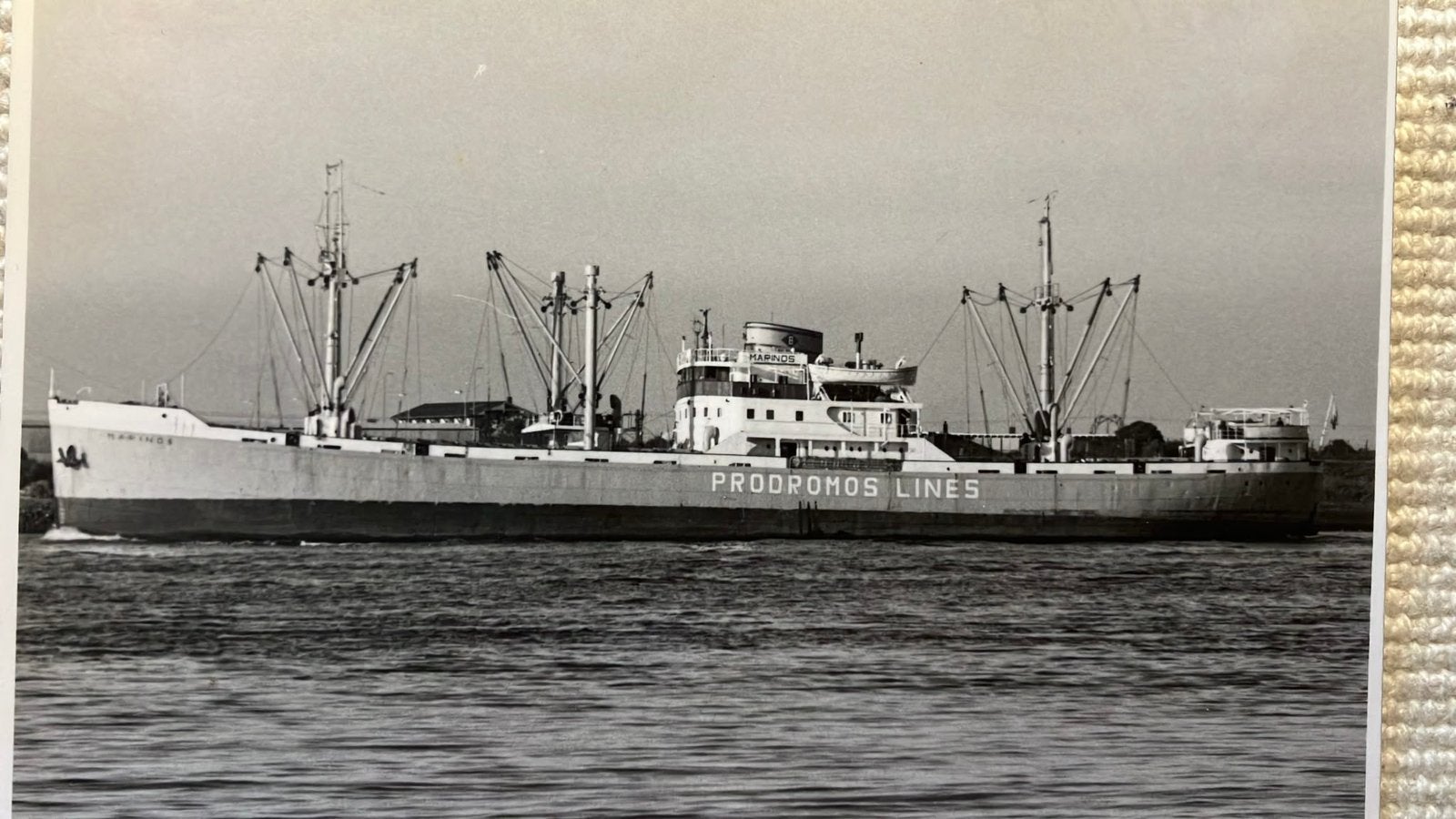 ex Prins Willem V '56  als Marinos    Oranje Lijn, Verzamelen, Ophalen of Verzenden, Zo goed als nieuw, Kaart, Foto of Prent