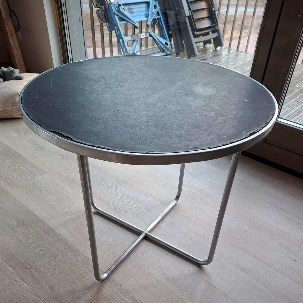 Gispen ronde salontafel, Gebruikt, 50 tot 100 cm, 50 tot 75 cm, Rond