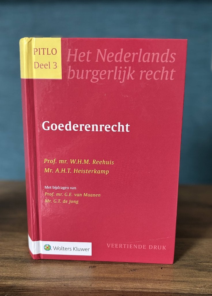 Boek Goederenrecht 14e druk Reehuis en Heisterkamp, Verzenden, W.H.M. Reehuis en A.H.T. Heisterkamp, Gamma, WO