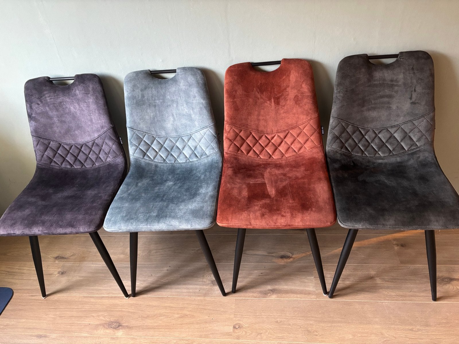 Haco eetkamerstoelen - set van 4 in diverse kleuren, Ophalen, Gebruikt, Overige kleuren, Vier