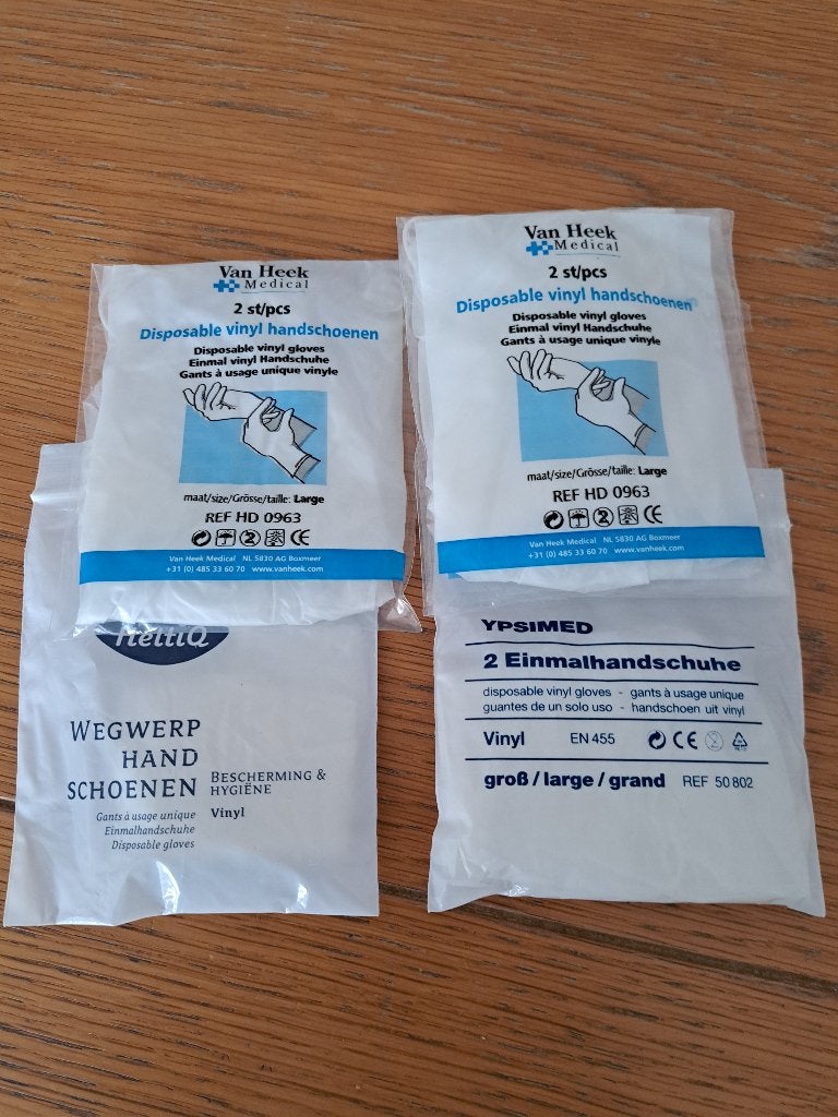 verband handschoen alcohol doekje, Ophalen of Verzenden, Nieuw