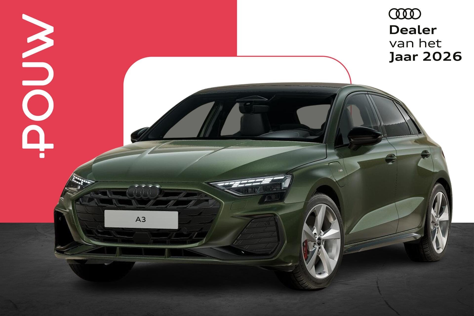 Audi A3 Sportback 45 TFSI e 272pk S Edition Competition | Pa, 1498 cc, 4 cilinders, 150 min, Leder en Stof