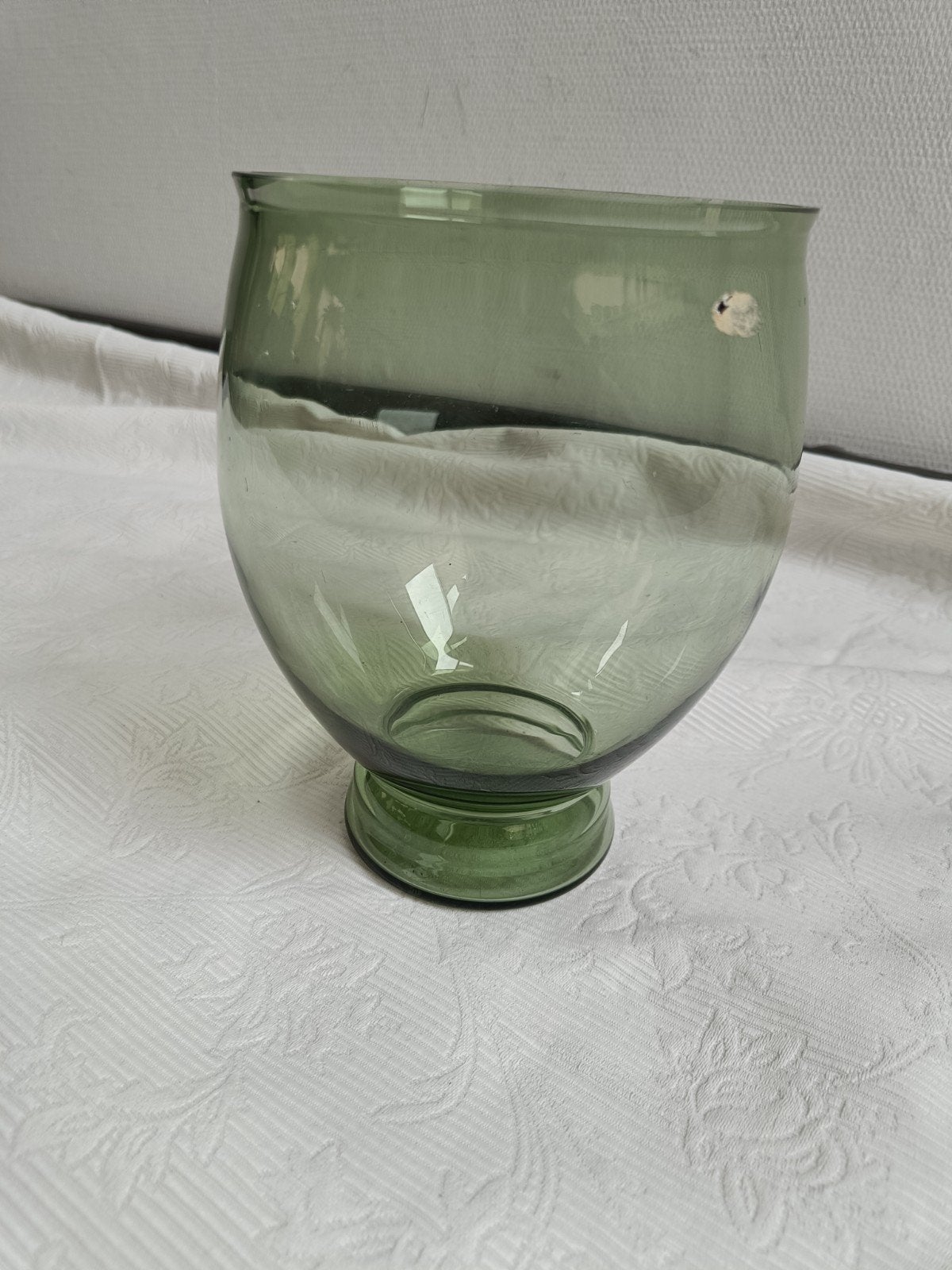 Vintage Rozendaal Maastricht Groene Glazen Vaas, Ophalen of Verzenden