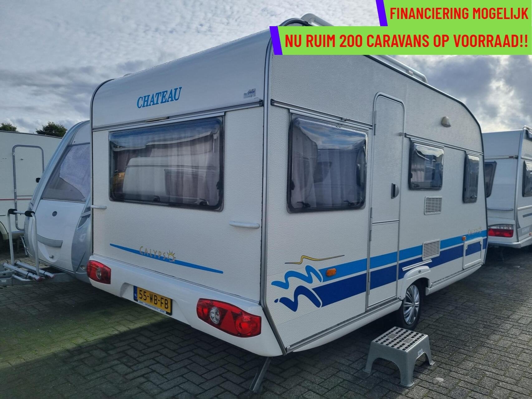 Chateau CALYPSO 430 VOORTENT + ZAKLUIFEL + DWARSBED, Chateau, Hordeur, Bedrijf, 750 - 1000 kg