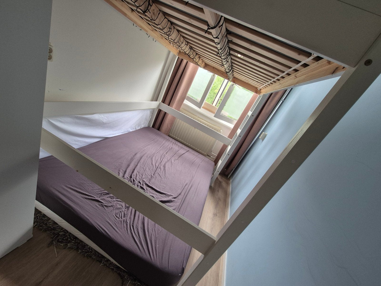 Hoogslaper 140x200, Huis en Inrichting, Slaapkamer | Stapelbedden en Hoogslapers, Ophalen, Tweepersoons, 140 cm, Hoogslaper