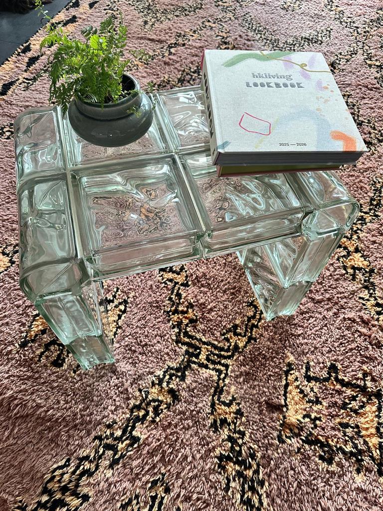 Moderne design glasblok koffietafel, Huis en Inrichting, Ophalen, Nieuw