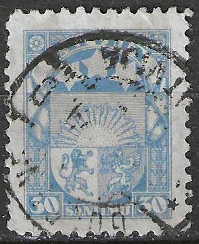 Letland 1927/1929 - Yvert 127 - Wapenschild (ST), Verzenden, Overige landen, Gestempeld