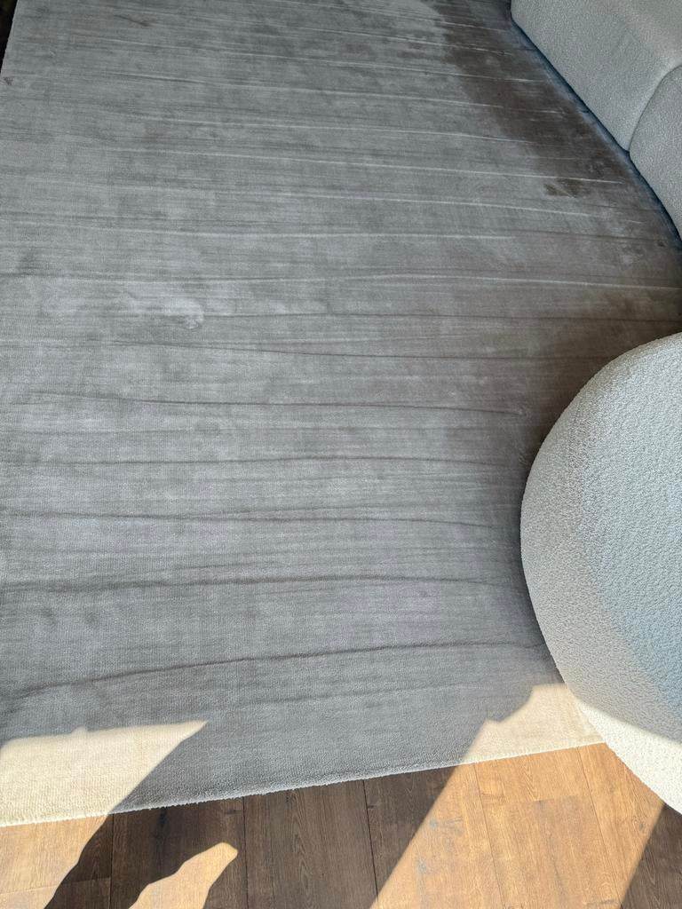 Modern tapijt - Beige/Grijze tinten, Ophalen, 200 cm of meer, Zo goed als nieuw, 200 cm of meer