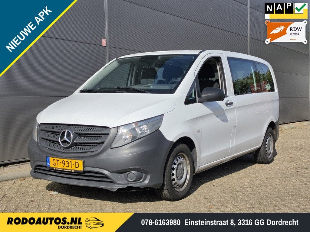 Mercedes-benz Vito Tourer 109 CDI Base Lang 9-Pers. Airco, Auto's, Gebruikt, Euro 6, 255 €/maand, Electronic Stability Program (ESP)