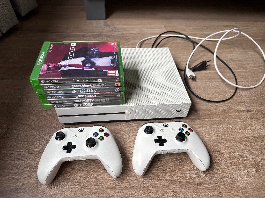 Xbox one S, Spelcomputers en Games, Met games, Met 2 controllers, Xbox One S, Ophalen of Verzenden
