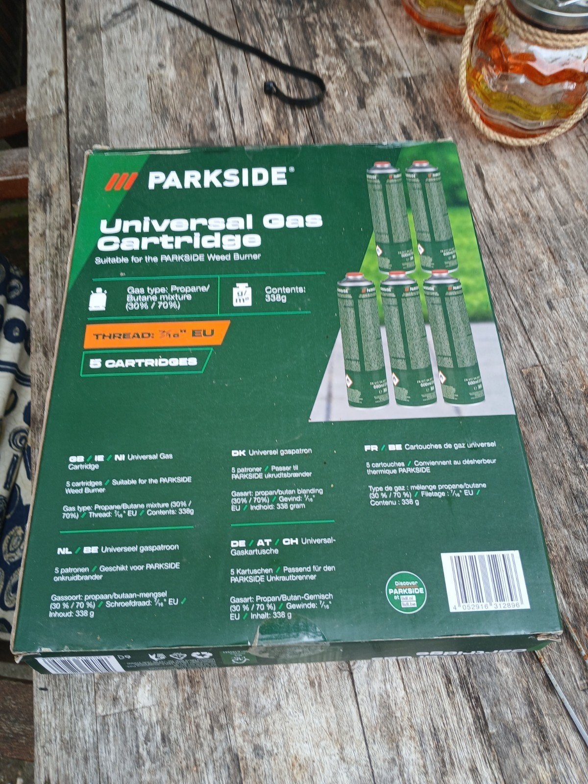 Parkside Universele Gaspatronen - 5 stuks, Ophalen, Nieuw