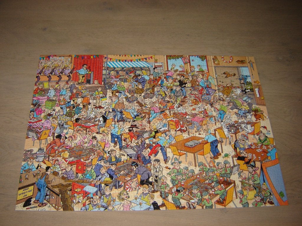 Puzzel Jan van Haasteren NK PUZZELEN 1000 st., Ophalen of Verzenden, 500 t/m 1500 stukjes, Zo goed als nieuw, Legpuzzel