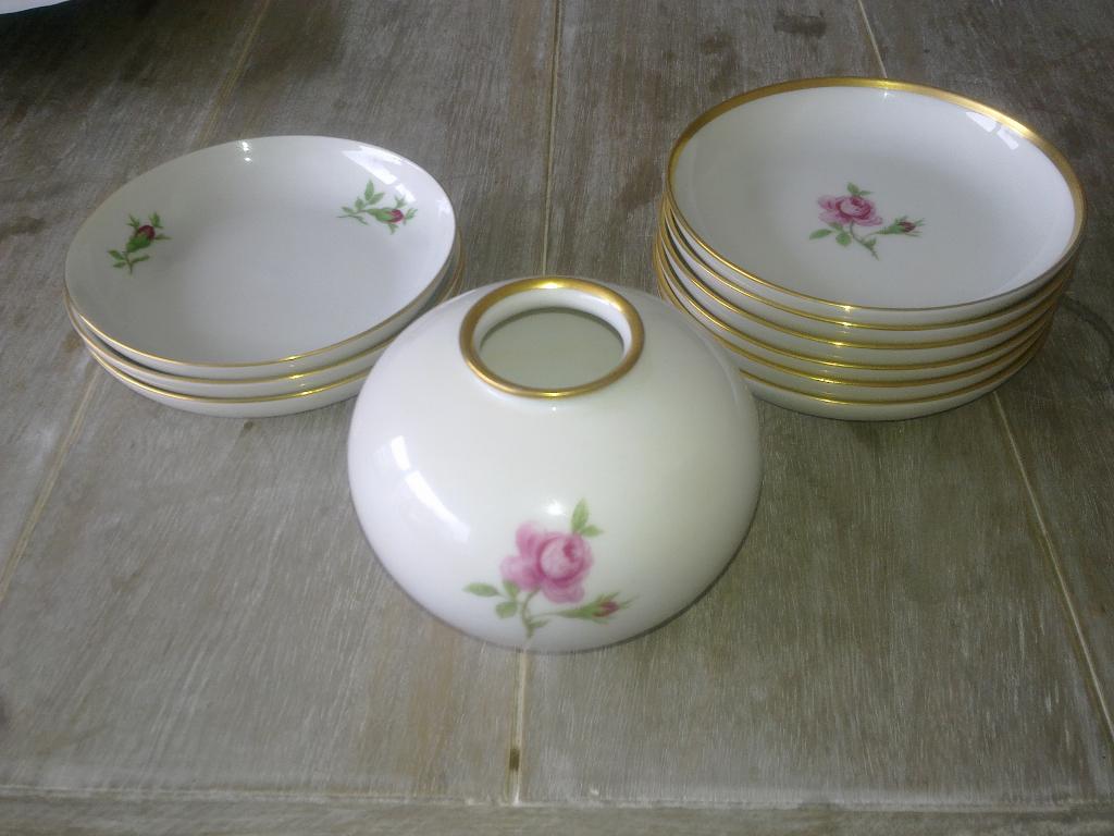 Fürstenberg west germany petit four schaaltje rozen, Ophalen of Verzenden