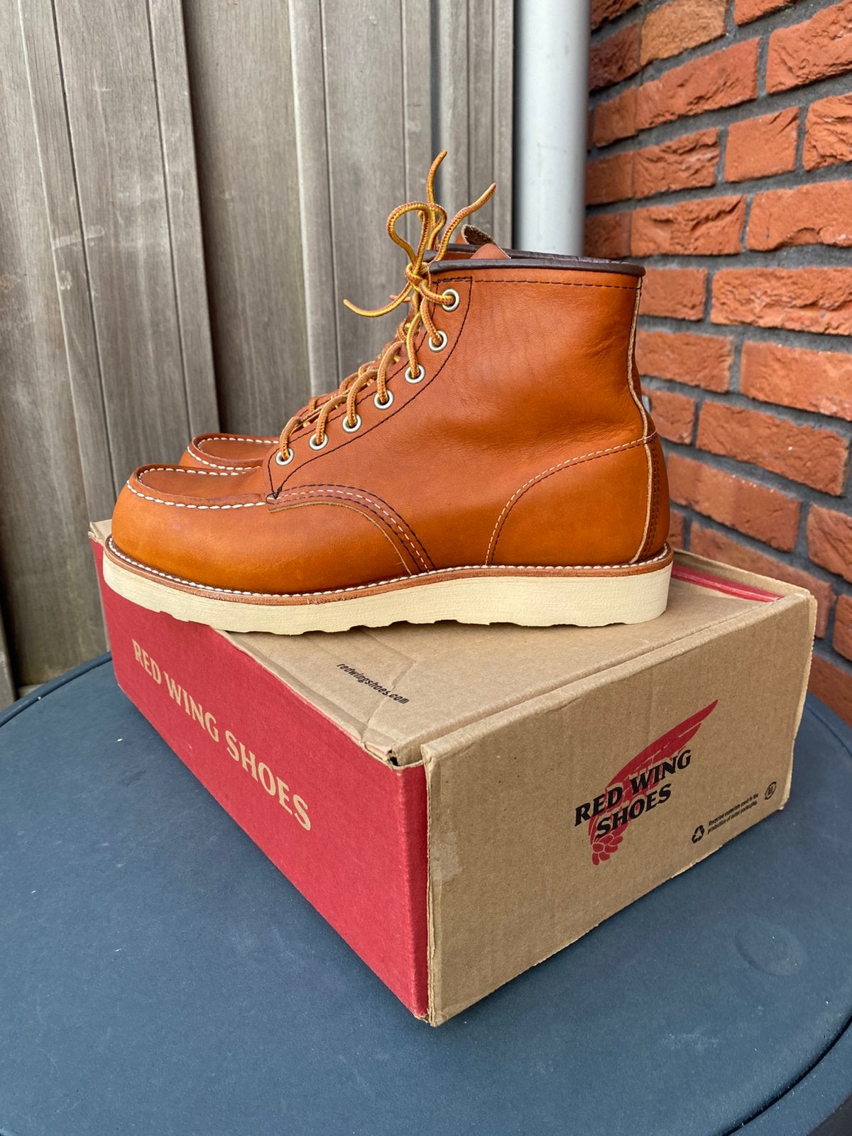 Red Wing 875 moc toe Oro-Legacy US7,5D/40, Bruin, Boots, Ophalen of Verzenden, Zo goed als nieuw
