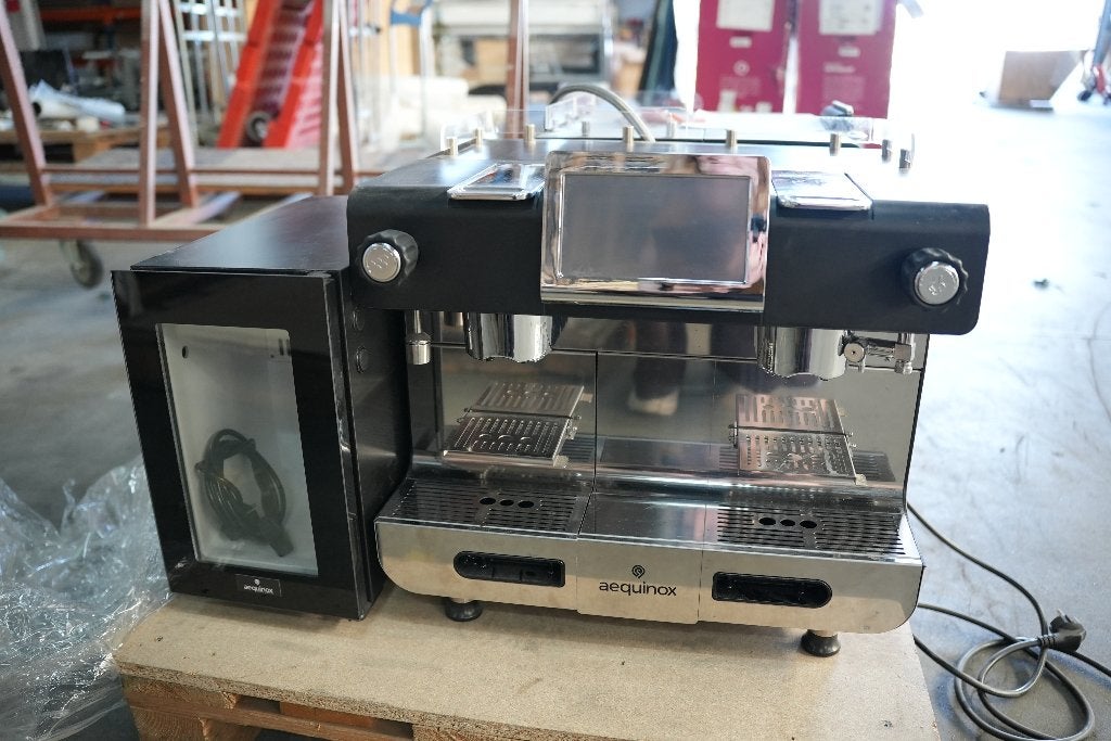 Aequinox Sumatra Cappu koffiemachine - professioneel RVS, Ophalen, Zo goed als nieuw, Koffiemachine
