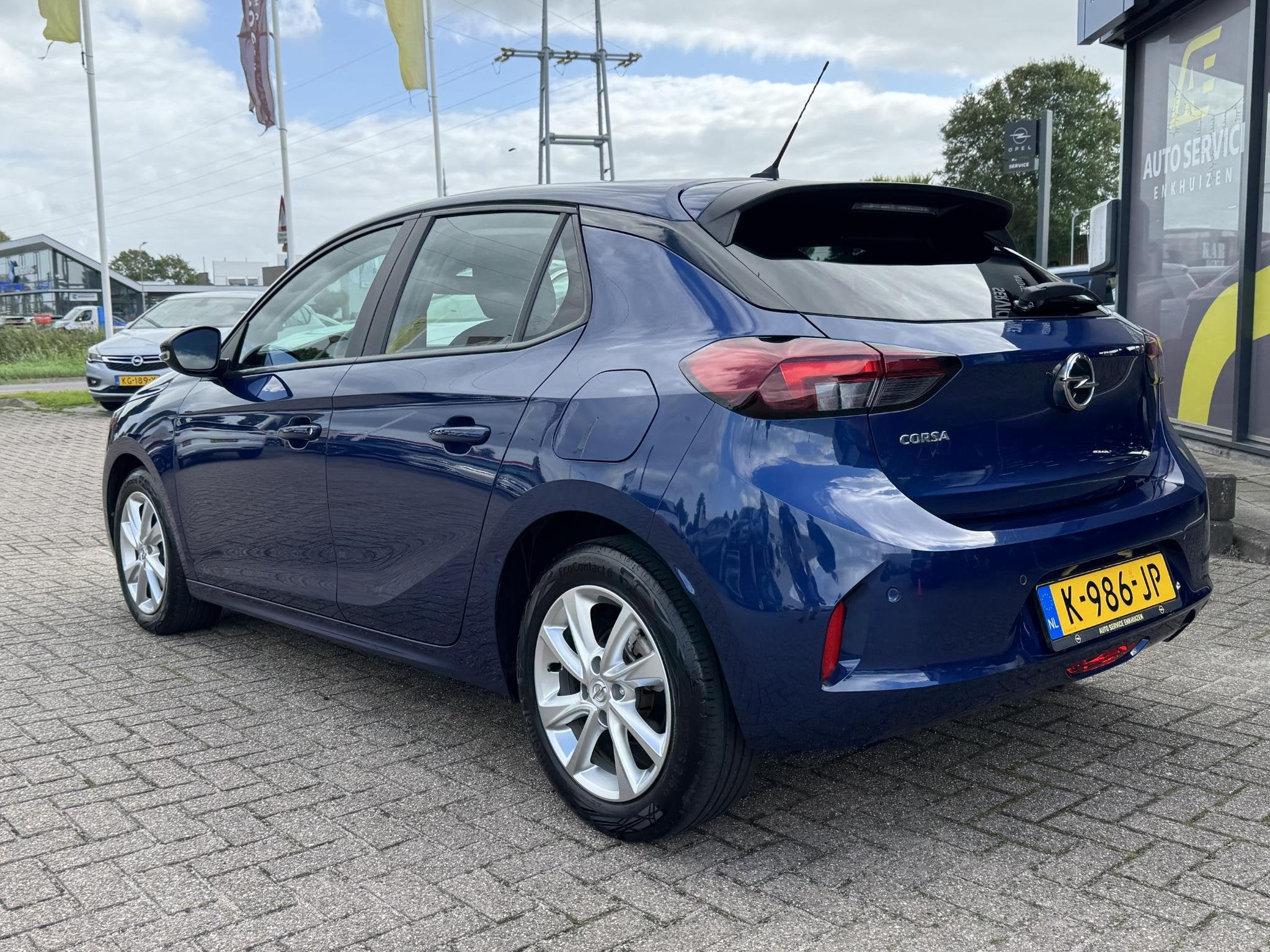 Opel Corsa 1.2 Turbo Edition Rijklaarprijs! incl beurt en ga, Auto's, Voorwielaandrijving, Stof, Gebruikt, Blauw