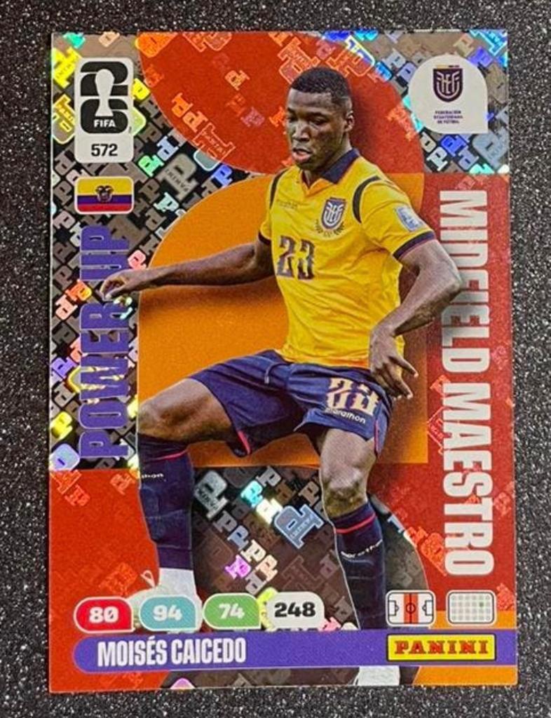 Panini WORLD CUP 2026   MIDFIELD MAESTRO   CAICEDO  ECUADOR, Verzenden, Zo goed als nieuw, Plaatje