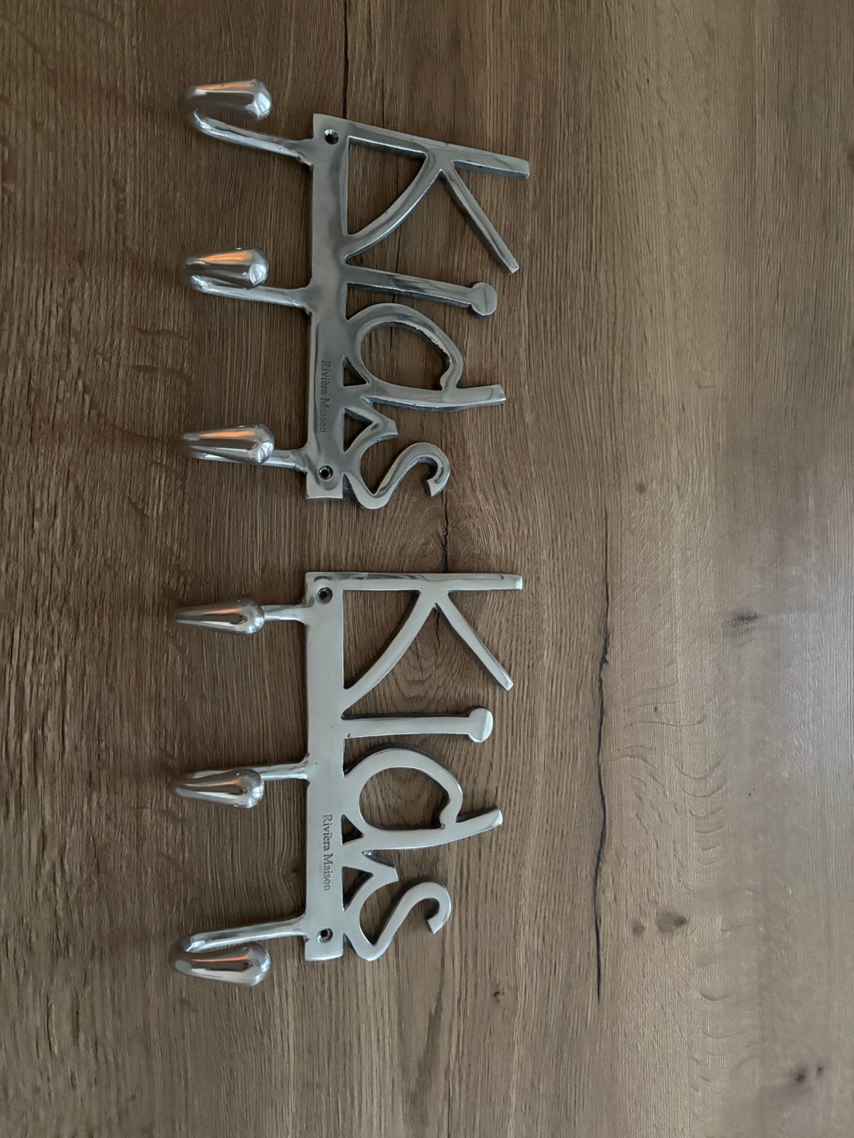 2 kapstokjes Riviera Maison, Ophalen of Verzenden, Zo goed als nieuw, Wandkapstok, Minder dan 100 cm