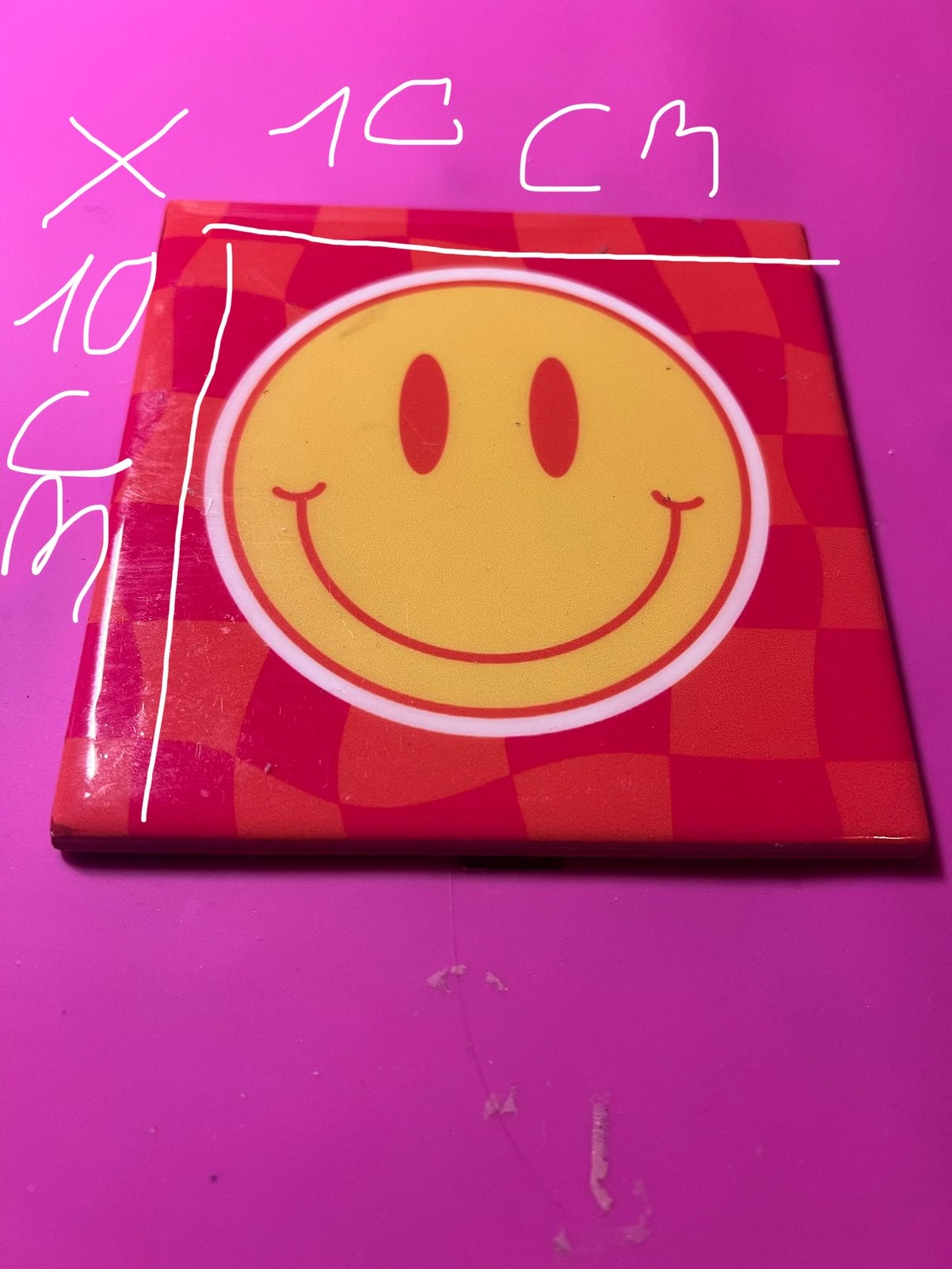 Smiley tegel, Ophalen of Verzenden
