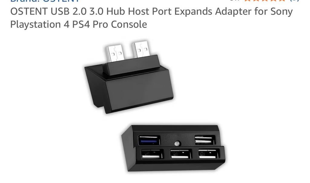 5-Poorts USB Hub voor PS4 Pro - Breid je Gaming Uit!, Ophalen, Nieuw, Overige typen, PlayStation 4