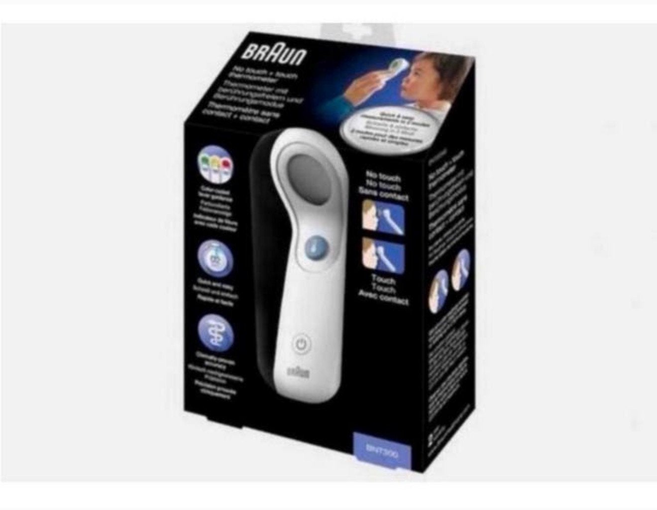 NIEUW BrAun no touch + touch - thermometer voorhoofd thermo, Diversen, Nieuw, Ophalen of Verzenden, H, H