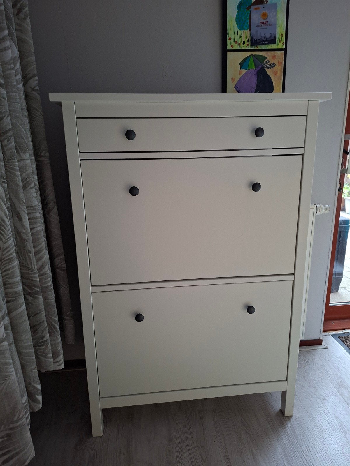 Witte schoenenkast Hemnes ikea, Ophalen, Zo goed als nieuw, Modern, functioneel