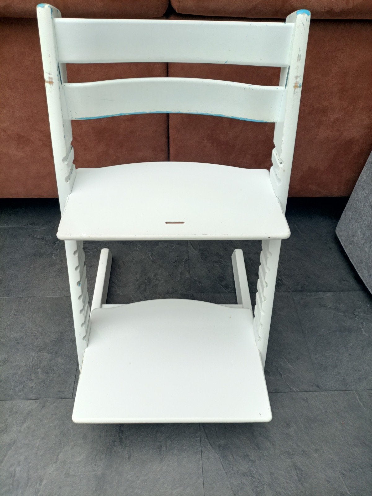 stokke tripp trapp stoel witte meegroeistoel, Kinderen en Baby's, Ophalen, Gebruikt, Meegroeistoel