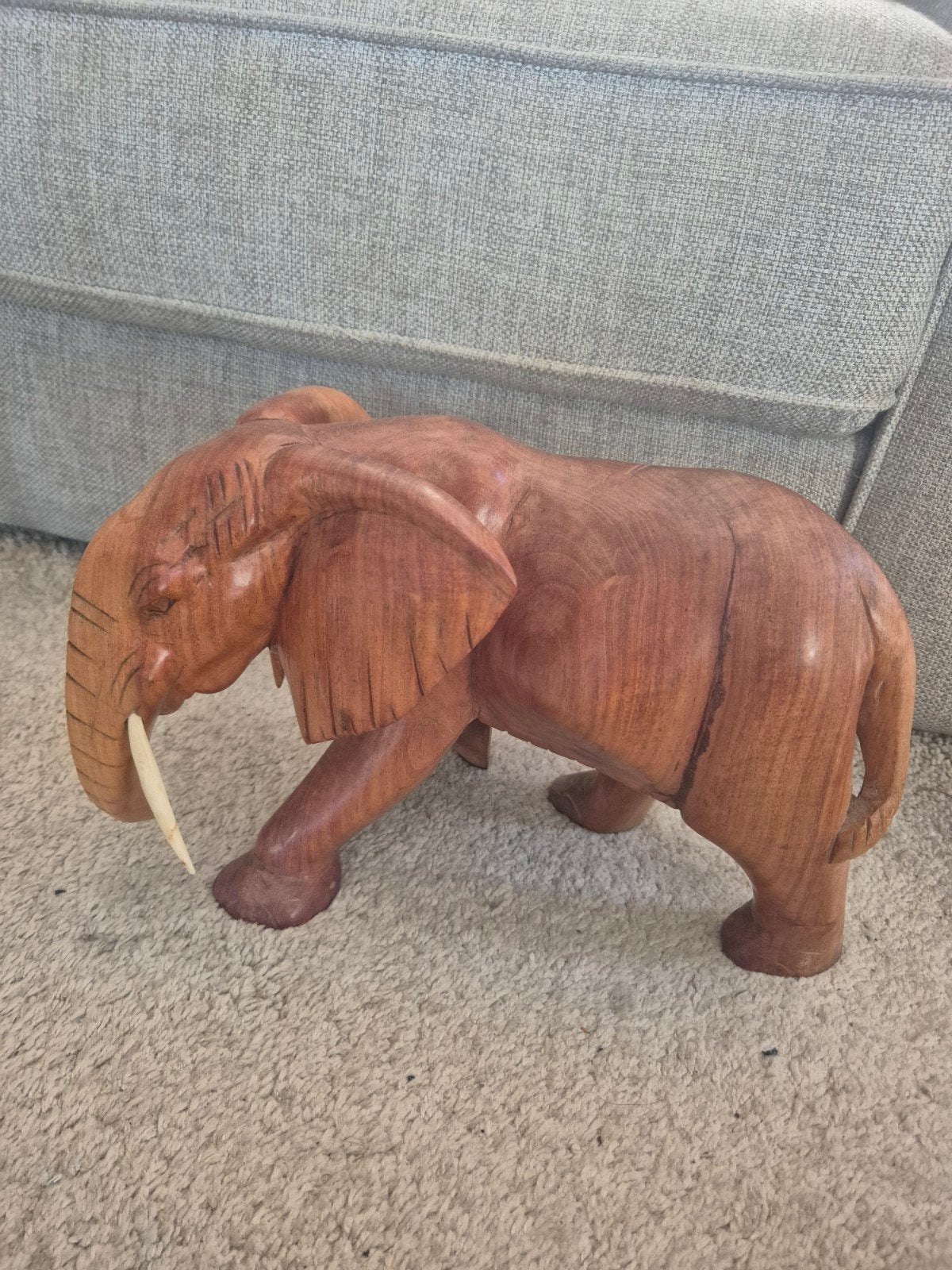 vintage grote olifant ( zwaar vol hout), Ophalen of Verzenden