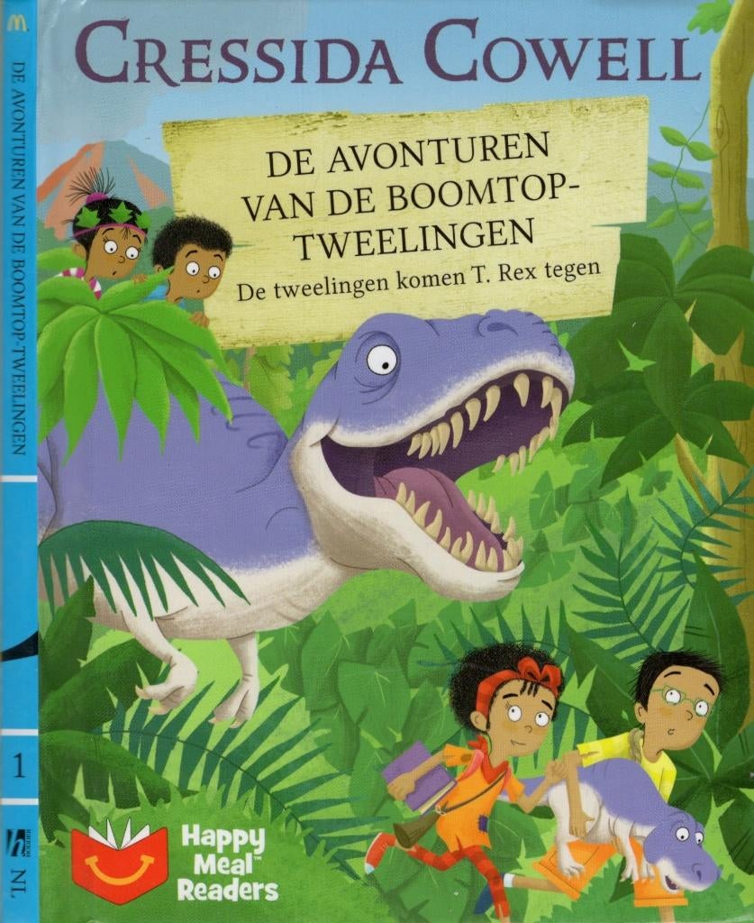 De Avonturen Van De Boomtoptweelingen T. Rex BOEK, Ophalen of Verzenden, Zo goed als nieuw, Cressida Cowell, Fictie algemeen