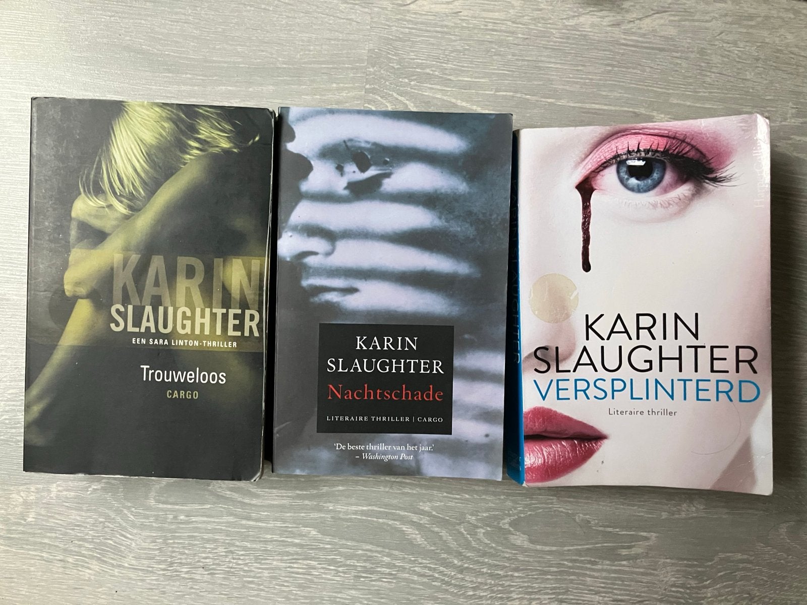 3x Karin Slaughter, Ophalen of Verzenden, Gelezen, Nederland