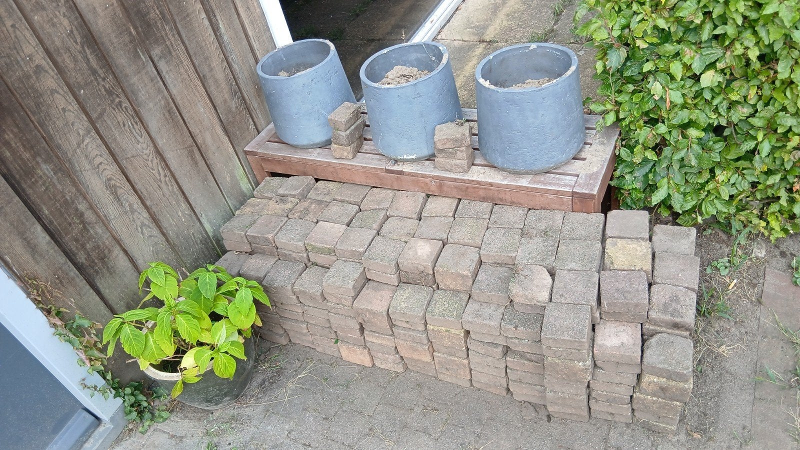 400 steentjes 10x10 gratis mee te nemen, Tuin en Terras, Ophalen of Verzenden, Beton, Terrastegels
