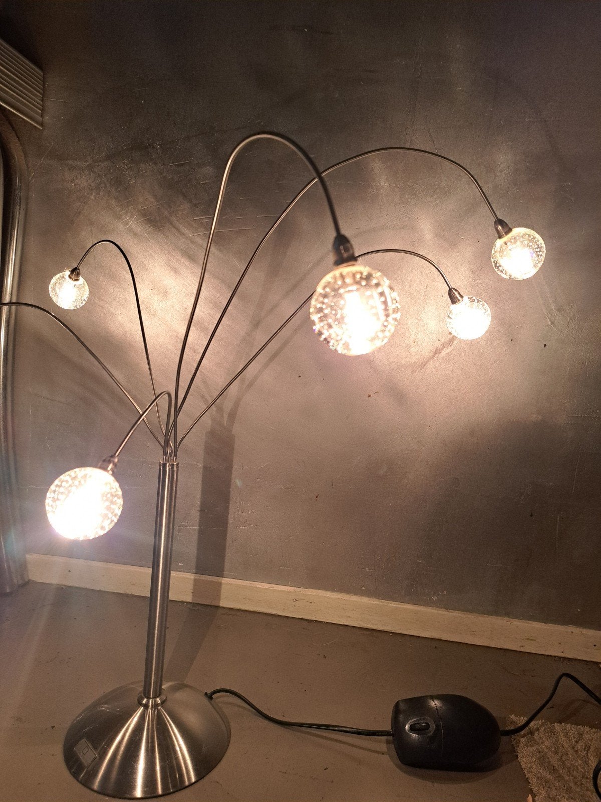 Jan des Bouvrie Tafellamp, Vintage jaren 80-90, Ophalen of Verzenden, Minder dan 100 cm, Glas