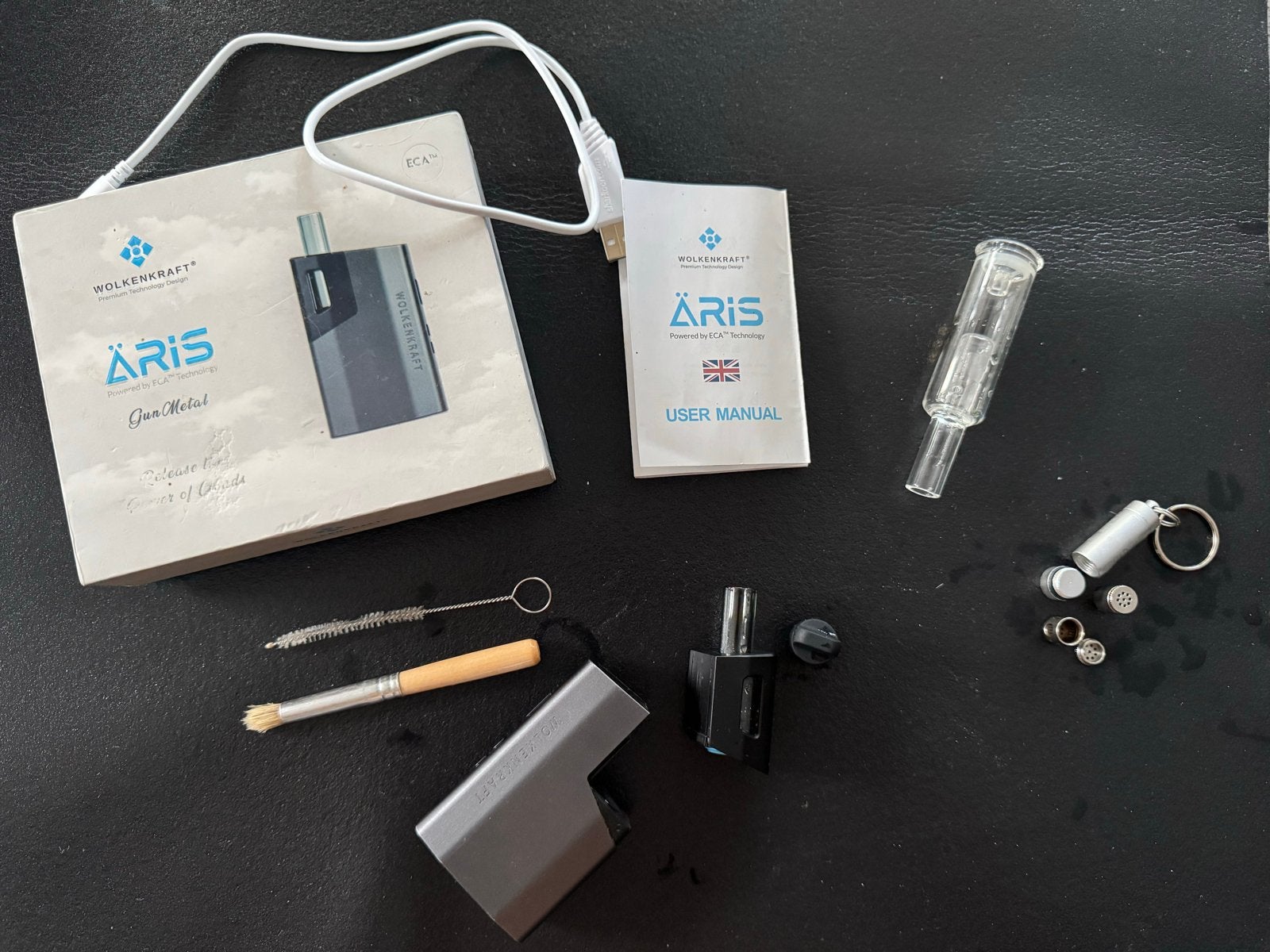 Wolkenkraft Aris Vaporizer inclusief Water Bubbler, Ophalen, (Water)pijp