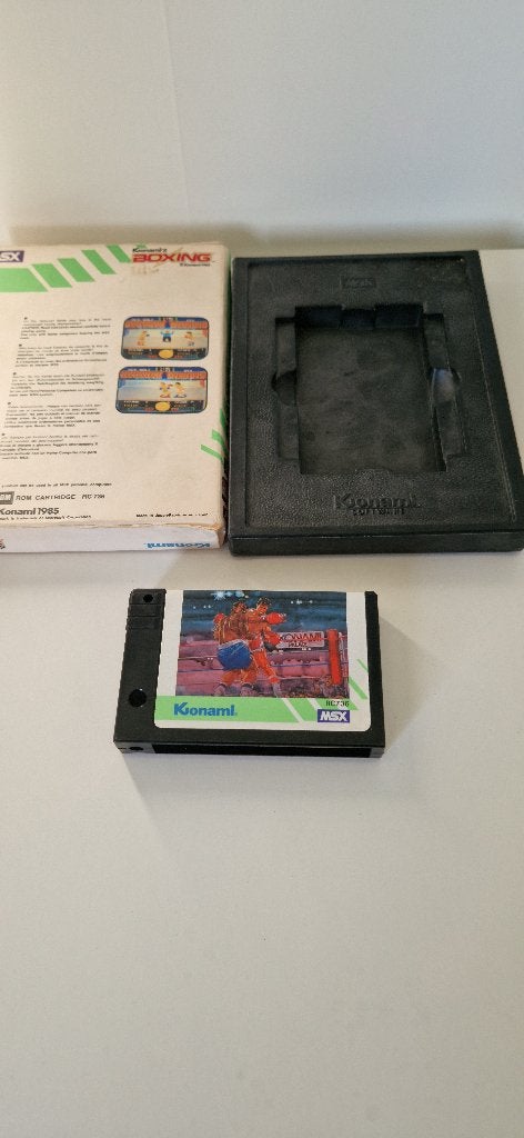MSX Konami's Boxing RC736 1985 in doos - getest werkend, Ophalen of Verzenden