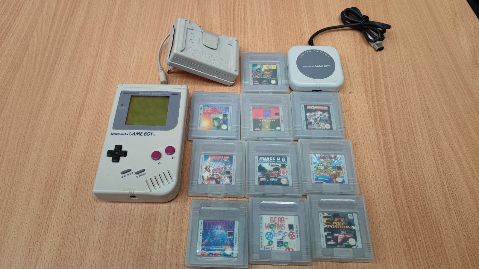 Nintendo Game Boy Classic met 10 spellen en accessoires, Gebruikt, Overige genres, Ophalen of Verzenden, 3 spelers of meer