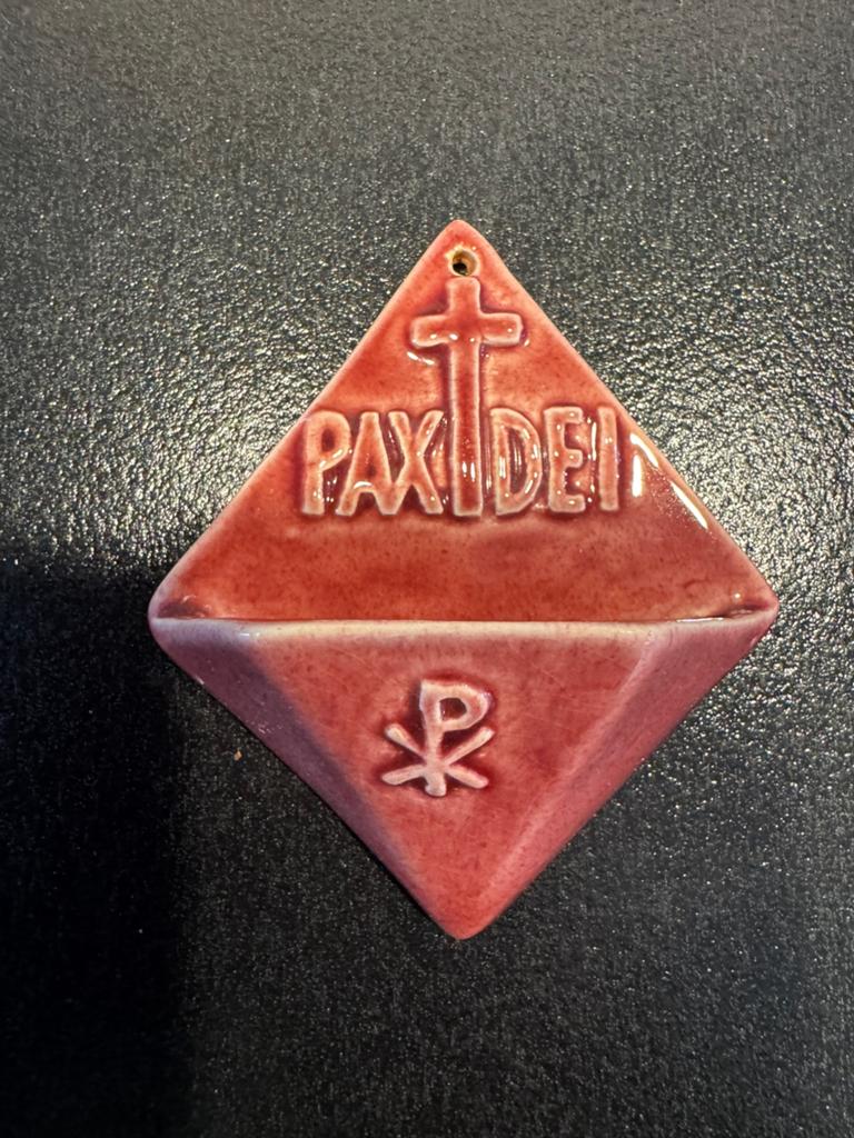 Vintage Goebel (Sacrart) wijwaterbakje – Keramiek, Ophalen of Verzenden