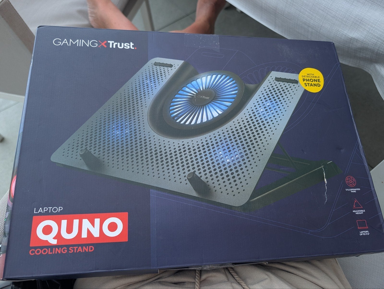 Trust Gaming GXT 1125 Quno Laptop Koelstandaard, Computers en Software, Ophalen of Verzenden