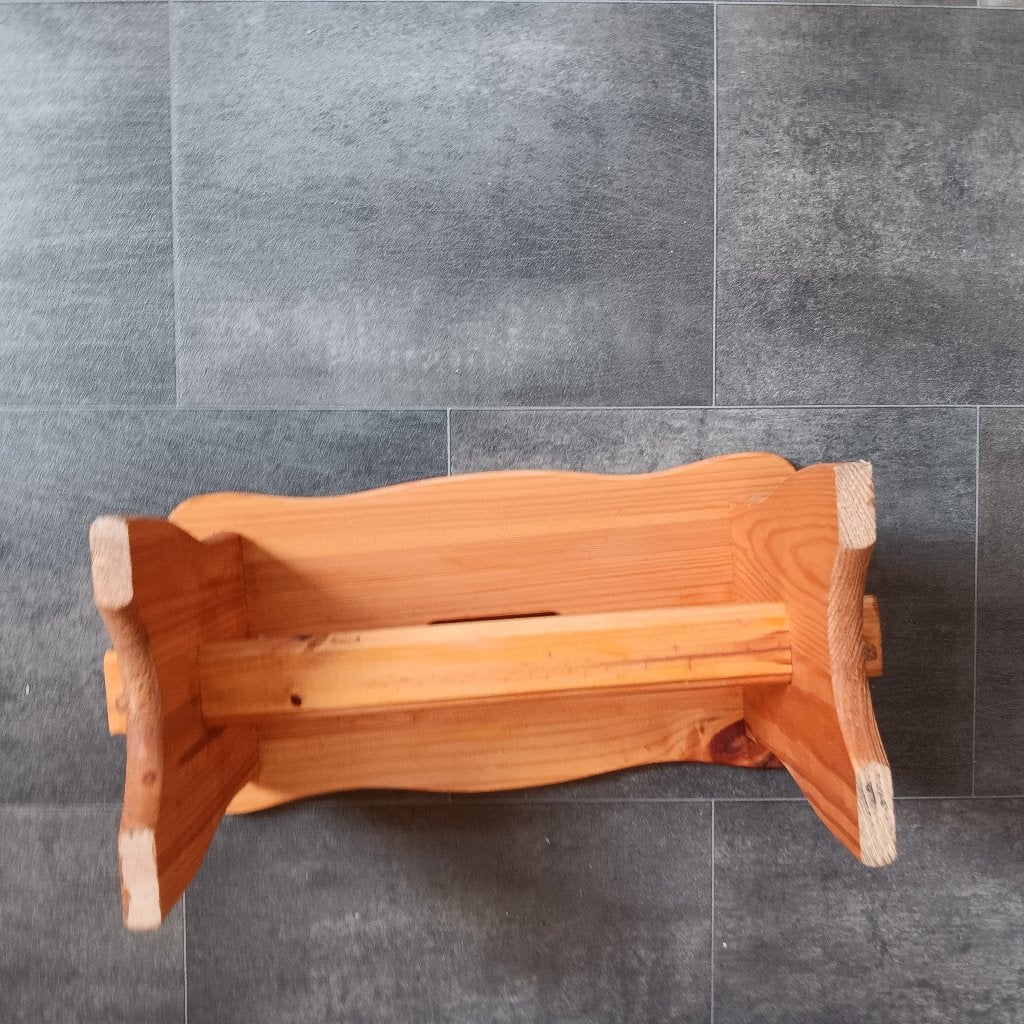 Houten krukje met koeienprint - Zwartbont, Hout, Meerkleurig, Ophalen of Verzenden, Landelijk