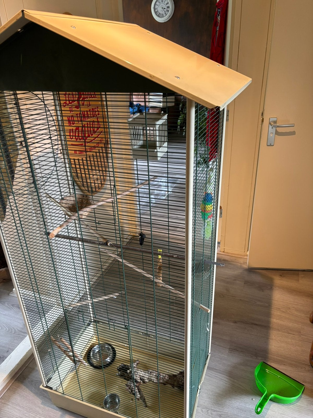 Vogel kooi, Ophalen, Gebruikt, Metaal, Vogelkooi
