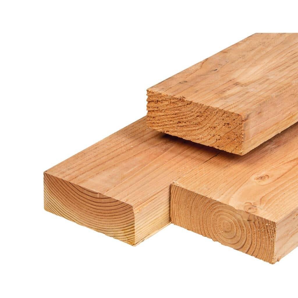 Lariks douglas balken 50x150 mm, Nieuw, Ophalen of Verzenden, Hardhout, 250 cm of meer