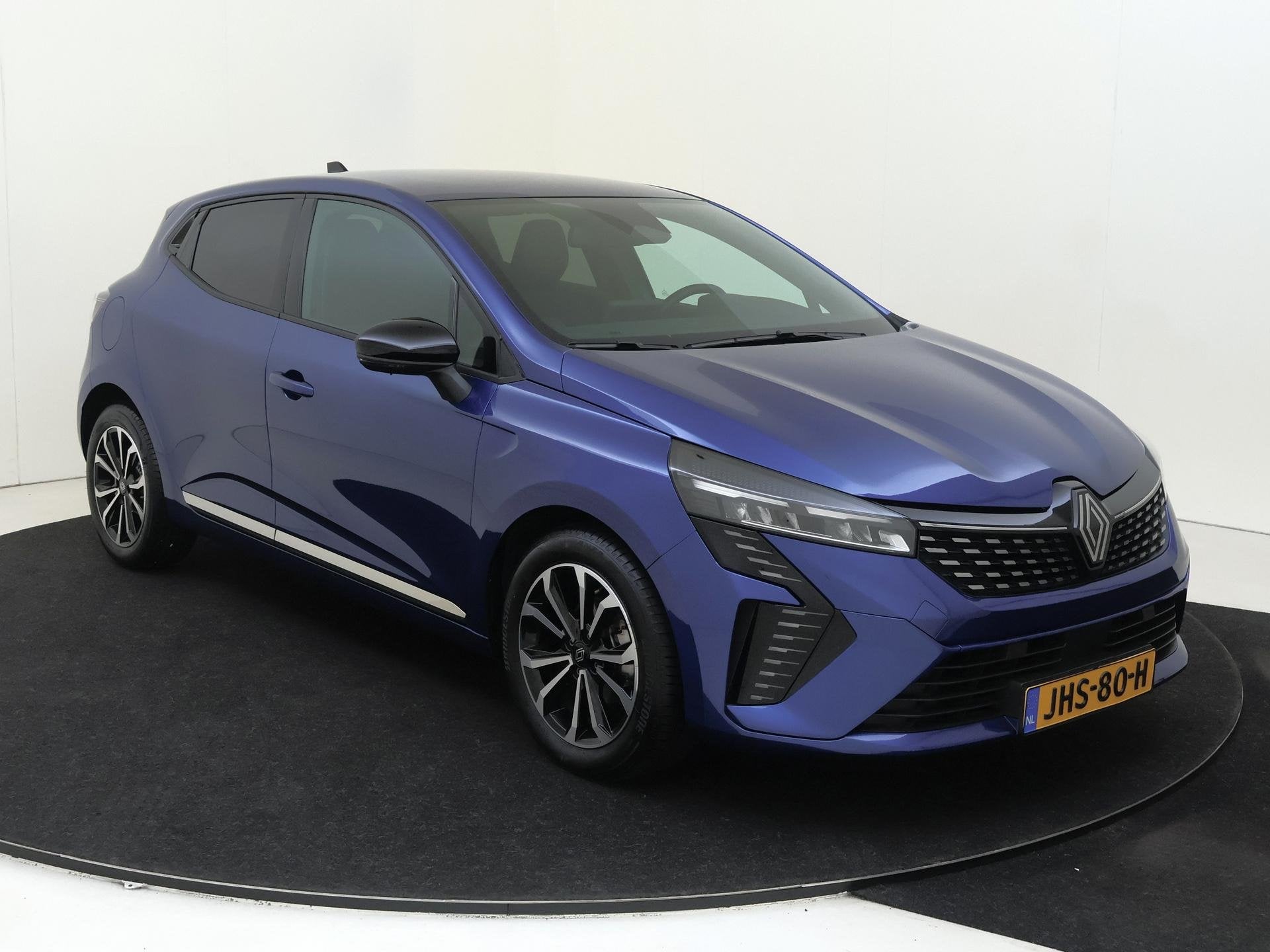 Renault Clio 1.0 TCe 90 PK GPF techno Navigatie | Android Au, Auto's, Dealer onderhouden, Gebruikt, Euro 6, Blauw
