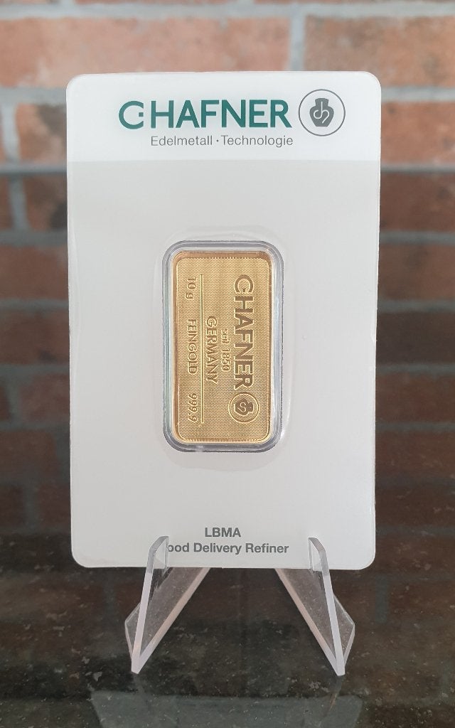 C.Hafner 20 gram .999 goud in blister, Ophalen of Verzenden, Goud