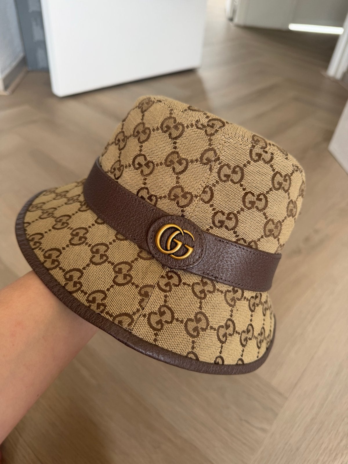 Originele Gucci Hoed Maat M - Zo Goed Als Nieuw, Ophalen, Zo goed als nieuw, 58 cm (L, 7¼ inch) of meer, Hoed