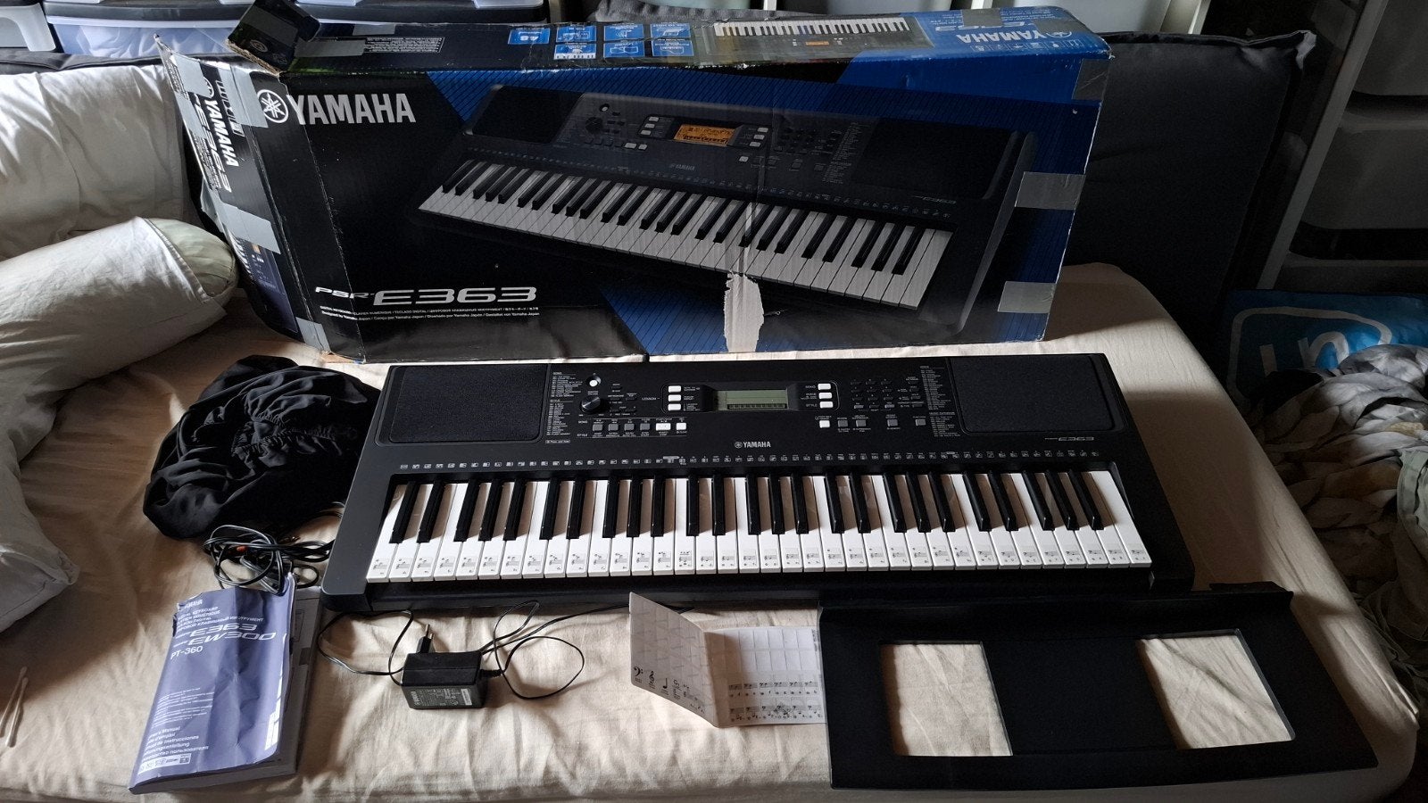 yamaha psr-e363 keyboard te koop bijna niet gebruikt, Muziek en Instrumenten, Ophalen, Zo goed als nieuw, 61 toetsen, Yamaha