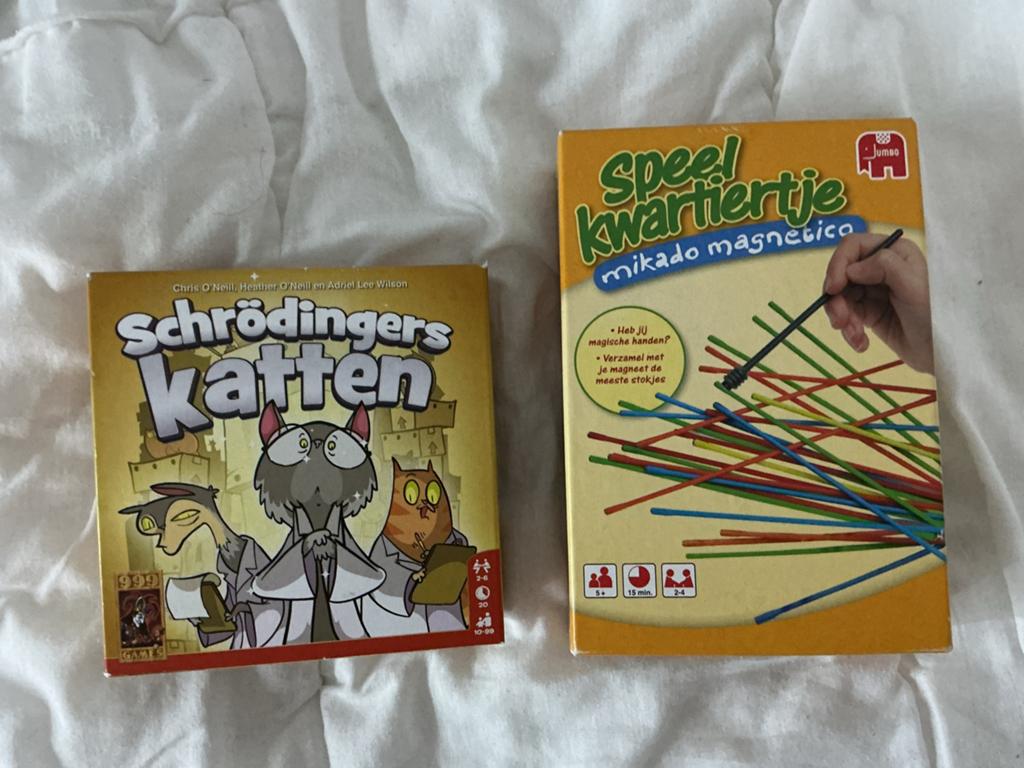 Nieuwe Spelletjes: Schrödingers Katten & Mikado Magnetico, Een of twee spelers, Ophalen of Verzenden, Nieuw