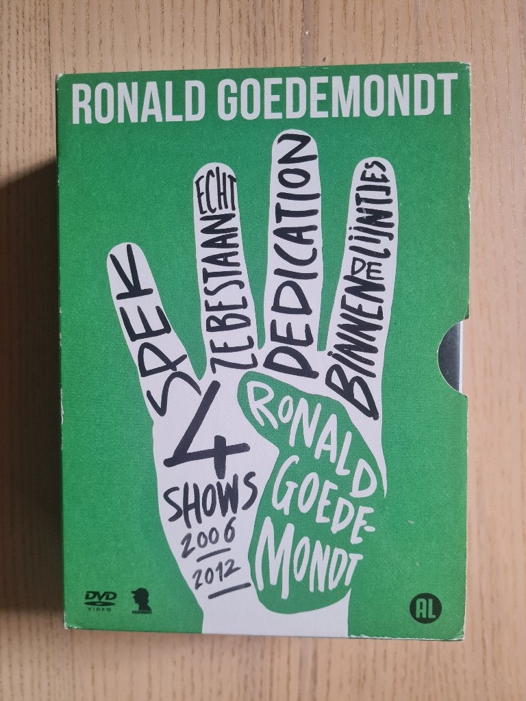 Ronald Goedemondt 4-delige dvd-box, Stand-up of Theatershow, Overige artiesten, Alle leeftijden, Ophalen of Verzenden
